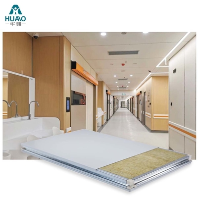 Mua Tự làm phòng sạch Rock Wool Sandwich Panel Bảo vệ âm thanh chống cháy online manufacture