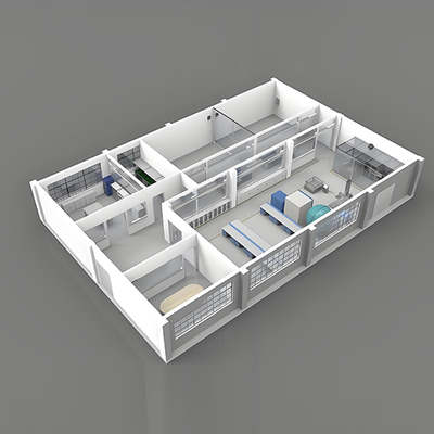 Mua Huuao Customized Solution Class 8 Prefabricated 50mm Sandwich Panel Modular Cleanroom GMP Workshop for Cosmetics or Food Factory online manufacture