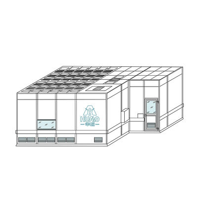 Mua HUAAO OEM thiết kế phòng sạch mô-đun hiện đại lớp 1000 Thanh lọc chống nước chống lửa thân thiện với môi trường không bụi sản xuất trực tuyến