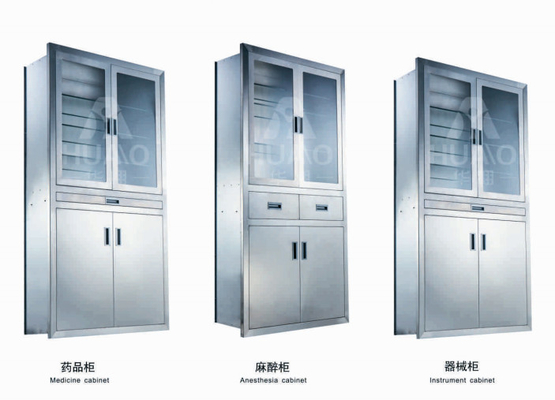 Phòng sạch Tủ lưu trữ dụng cụ y tế Tủ tấm thép không gỉ