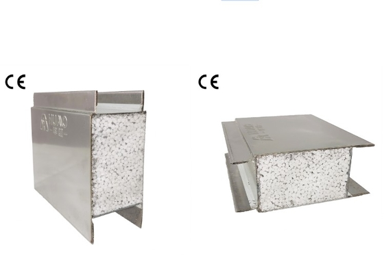 Thép không gỉ Lông đá MGO PU Cleanroom Sandwich Panel Bảo vệ âm thanh