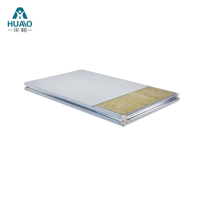 Làm thủ công phòng sạch Rock Wool Sandwich Panel chống cháy 50mm 75mm 100mm dày