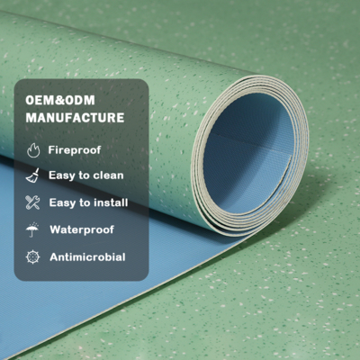 Nhãn dán sàn bán buôn Huaao Chống thấm nước Pisos Pvc Tile Linoleum Sàn cuộn 2.0mm Bán hàng trực tiếp tại nhà máy Bảo trì thuận tiện sàn cuộn pvc sàn nhựa
