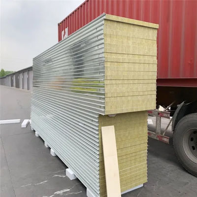 Tấm Rockwool Chống Bụi Cách Nhiệt cho Tường Phòng Sạch HUAAO