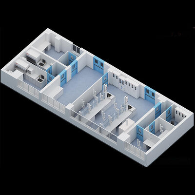 Tấm Panel Sandwich Chống Cháy Lõi Polyurethane Siêu Nhẹ Thân Thiện Với Môi Trường Tối Giản Cho Phòng Sạch Bệnh Viện Xưởng Làm Sạch Bụi